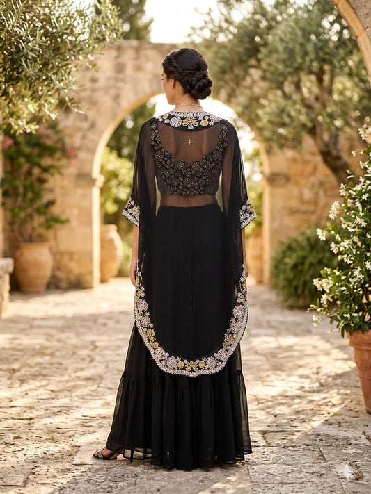 Black Cape Set