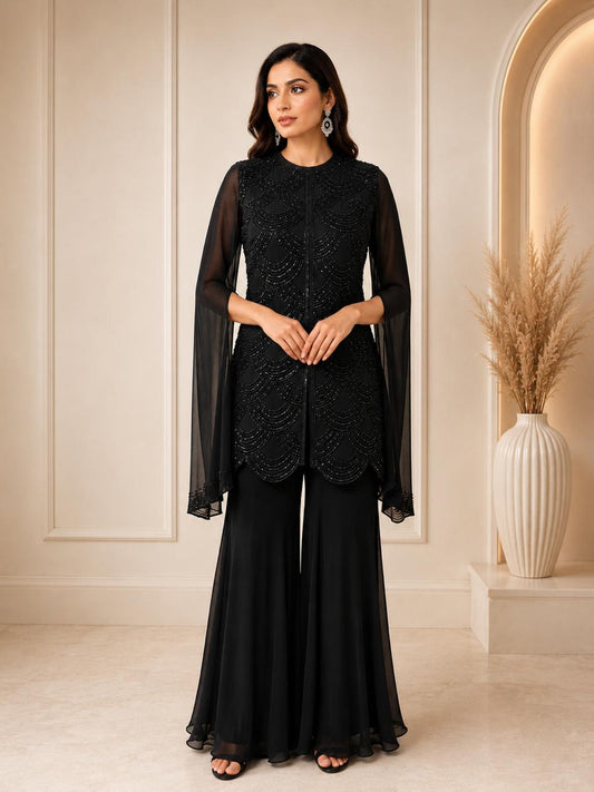 Black Color Sharara Set