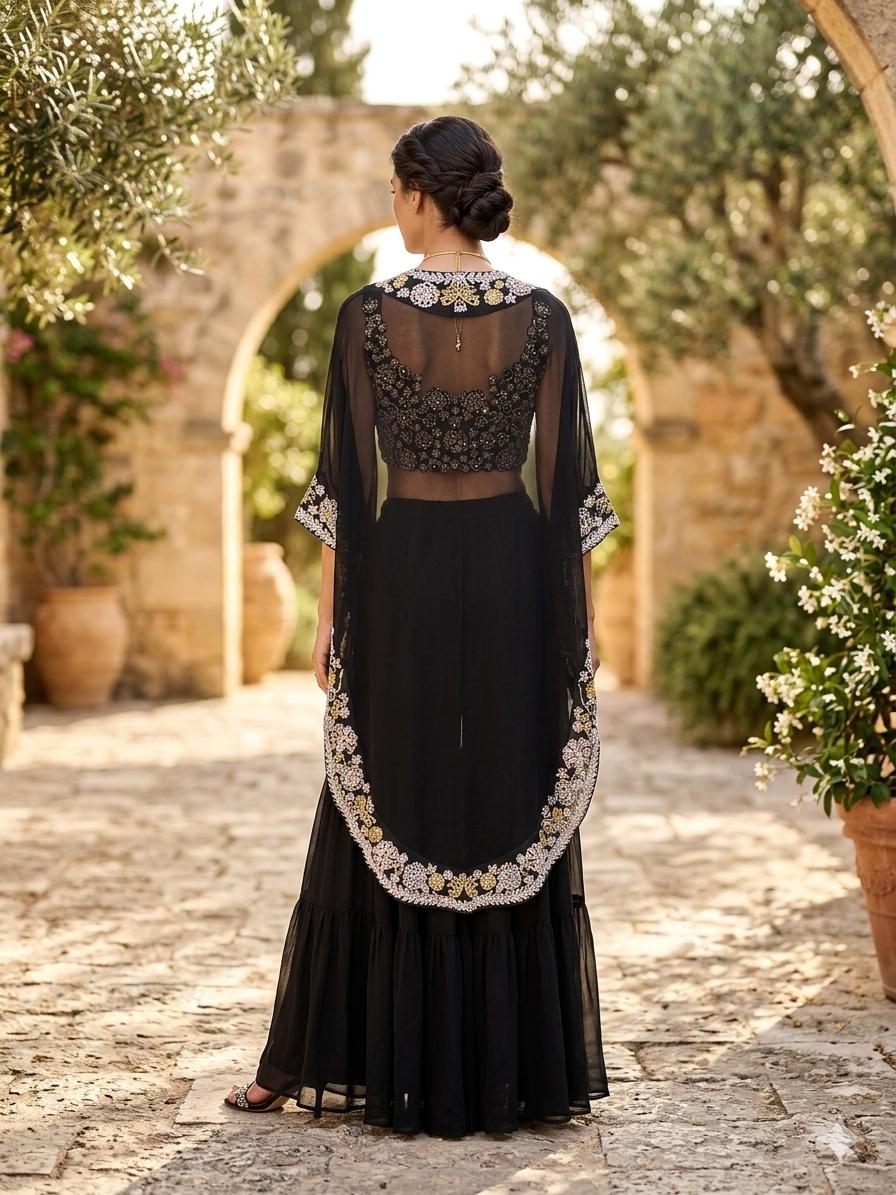 Black Cape Set
