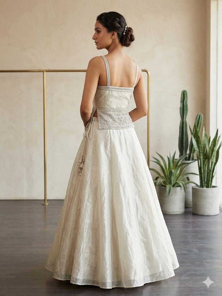 Elegant Ivory Lehenga Set