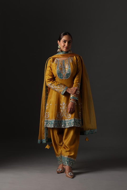 Mustard Kurta Salwar Set